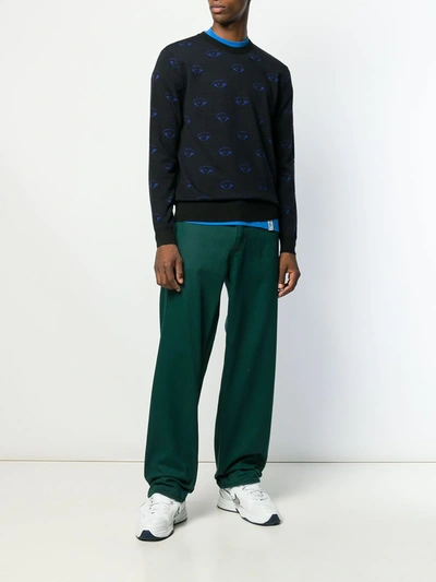 Kenzo Eye Pattern Jumper In Black
