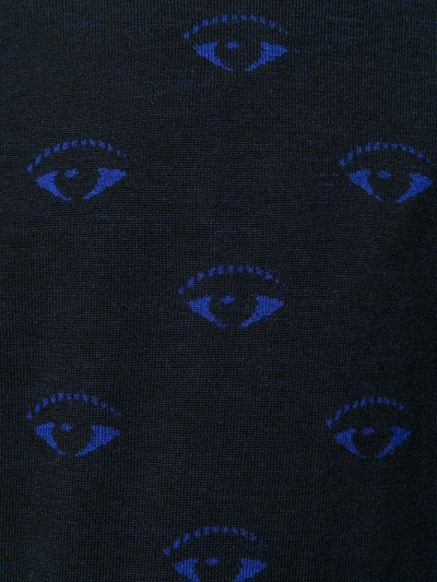 Shop Kenzo Eye Pattern Jumper In Black