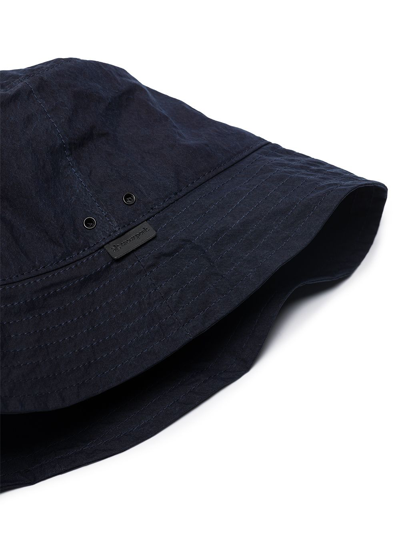 Shop Snow Peak Logo Tag Bucket Hat In Blau