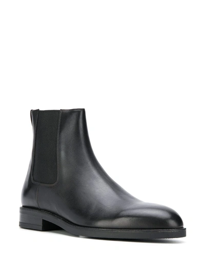 Shop Paul Smith Elasticated Side Panel Boots In Black