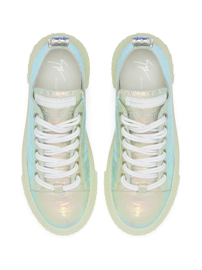 Shop Giuseppe Zanotti Blabber Jellyfish Sneakers In White