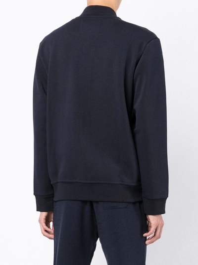 Shop Polo Ralph Lauren Double-knit Track Jacket In Blue