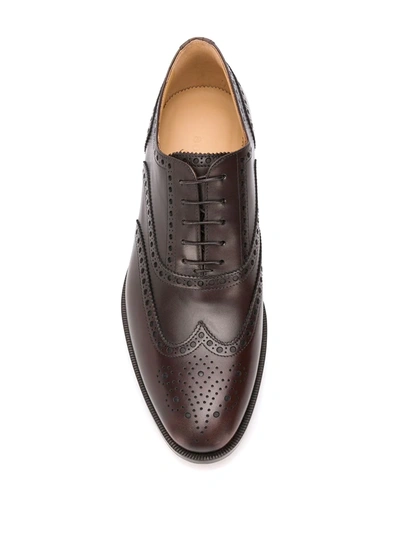 Shop Scarosso Philip Classic Brogues In Brown