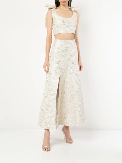 Shop Bambah Camelia Skirt In Metallic