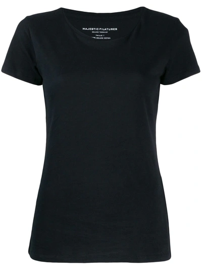 Majestic Basic T-shirt In Black