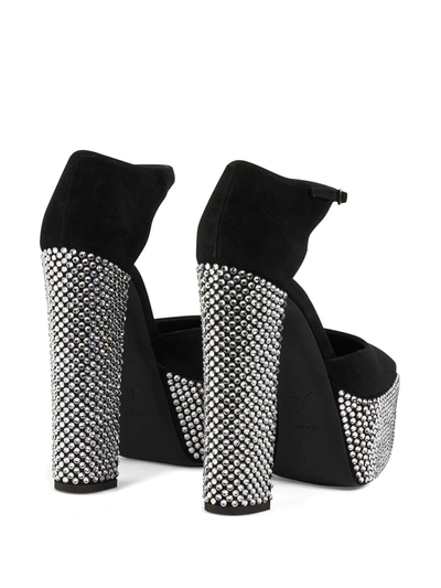 Giuseppe Zanotti Crystal-embellished Platform Sandals In Black