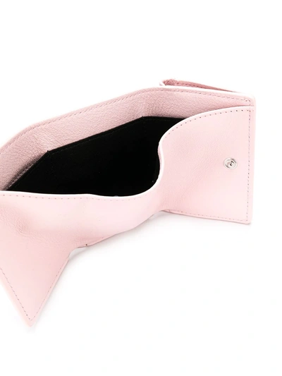 Shop Balenciaga Mini Paper Wallet In Pink