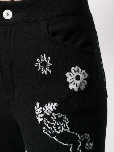 Shop Barrie Boyfriend Symbols Trousers In Black