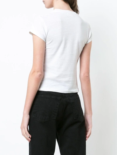 Re/done Solid-colour Crewneck T-shirt In White
