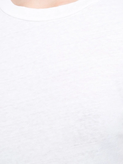 Re/done Solid-colour Crewneck T-shirt In White