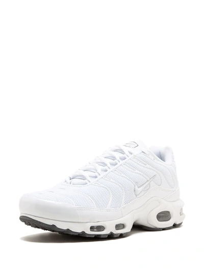 Nike Air Max Plus Brand-embroidered Woven Low-top Trainers In White