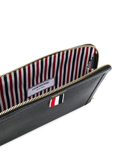 Thom Browne "embossed Leather Pouch In Black