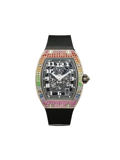 Shop Mad Paris Customised  Richard Mille Rm67-01 Rainbow 47.52mm In Metallic