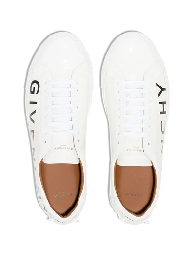 Shop Givenchy Urban Logo Sneakers In White