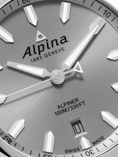 Shop Alpina Alpiner Quartz 42mm In White