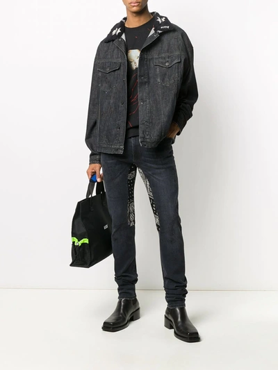 Shop Alchemist Denim Organic Cotton Jacket In Black