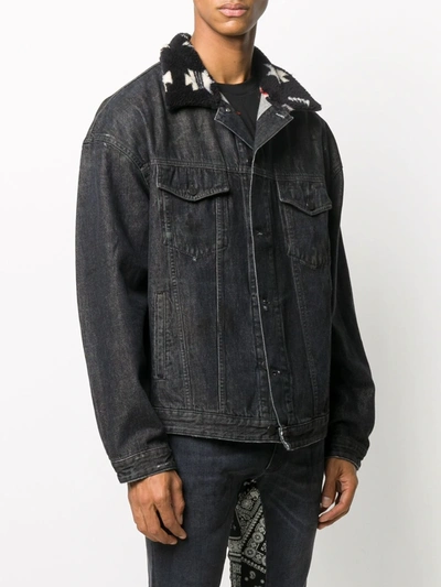 Shop Alchemist Denim Organic Cotton Jacket In Black