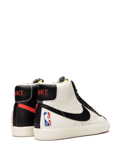 Shop Nike X Nba Blazer Mid '77 Emb "portland Trailblazers" Sneakers In White