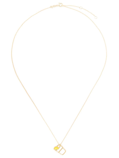 Shop Aliita Drink-charm Necklace In Gold