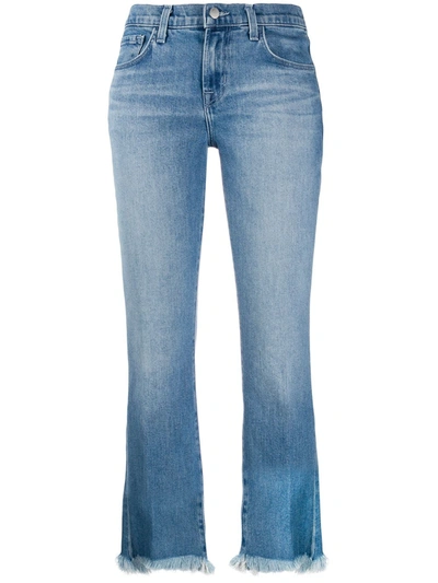 Shop J Brand Selena Trousers In Blue