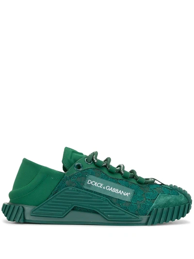 Shop Dolce & Gabbana Ns1 Slip-on Sneakers In Green