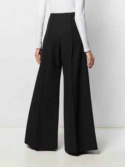 Shop Kwaidan Editions Tailored Wide Leg Trousers In Black