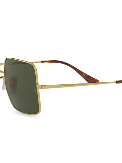 Shop Ray Ban Rb1971 Square Sunglasses In Gold