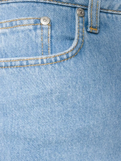 Shop Chiara Ferragni Fitted Denim Shorts In Blue