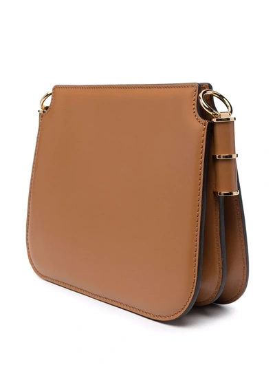 Shop Fendi Ff Logo Touch Shoulder Bag In Neutrals