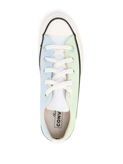 Converse Blue & Green Colorblock Chuck 70 Ox Sneakers In Blue