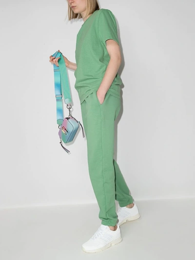 Shop Les Tien Straight-leg Track Pants In Green