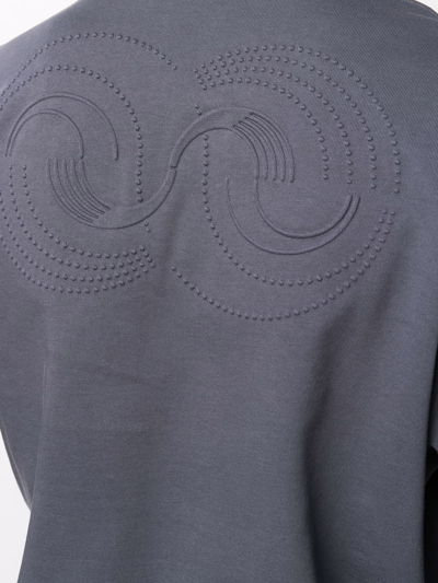 Shop Mcq By Alexander Mcqueen Logo Drawstring Hoodie In Grey