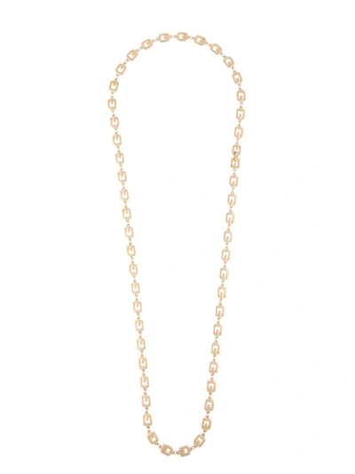 Pre-owned Givenchy 1980s G Link Necklace In Gold