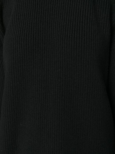 Shop Stella Mccartney Cold-shoulder Jumper In Black