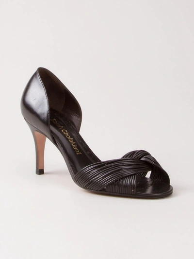 Sarah Chofakian High-heel Sandals In Brown