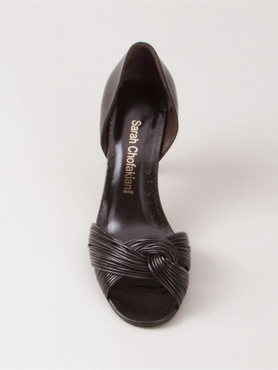 Sarah Chofakian High-heel Sandals In Brown