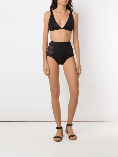 Shop Brigitte Hot Pants Bikini Set In Black