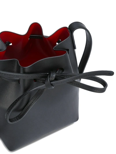 Shop Mansur Gavriel Mini Mini Bucket Bag In Black
