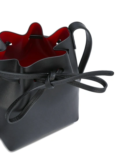 Mansur Gavriel Mini Mini Bucket Bag In Black