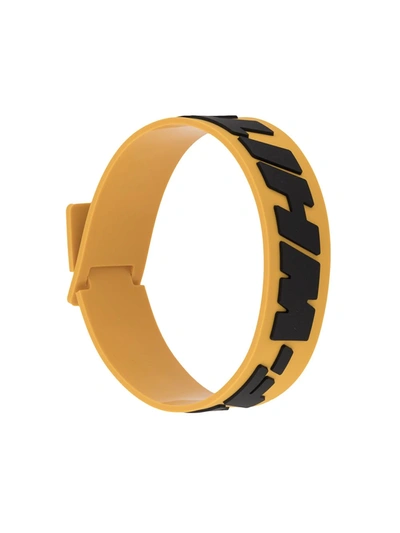 Shop Off-white 2.0 Industrial Bracelet In Yellow