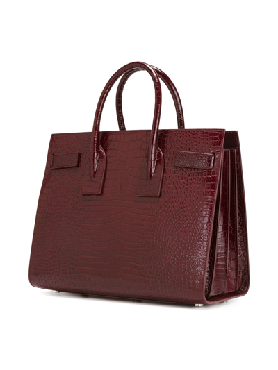 Shop Saint Laurent Small Sac De Jour Tote In Red