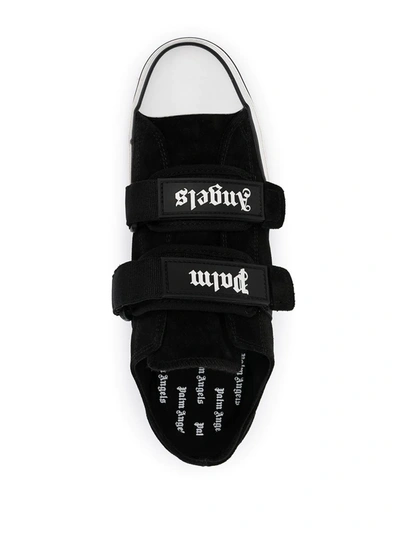 Shop Palm Angels Vulcanized Touch-strap Sneakers In Black