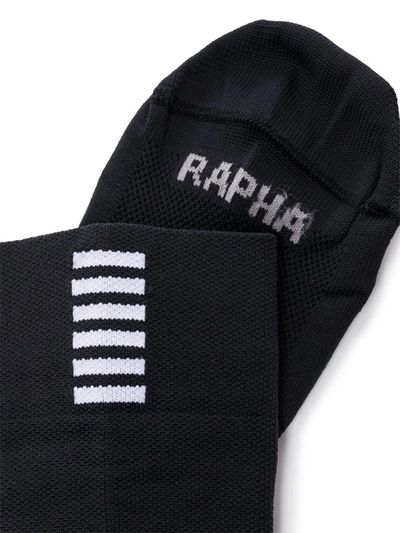 Shop Rapha Pro Team Extra Long Logo Socks In Black