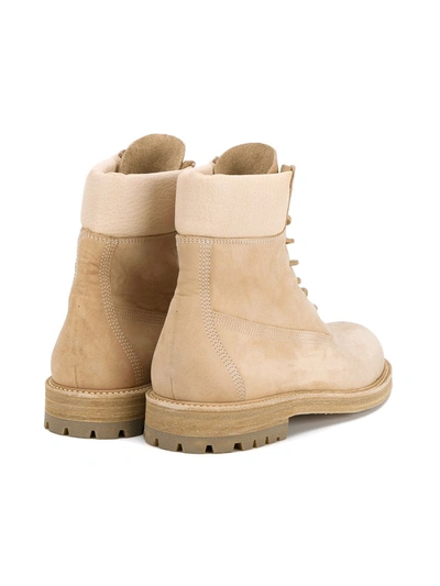 Hender Scheme Industrial Lace-up Boots In Neutrals