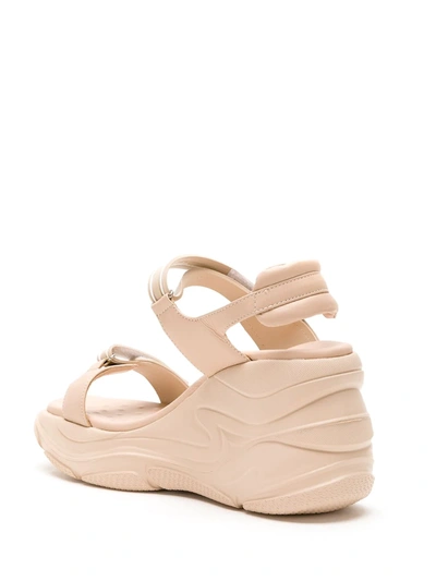 Shop Sarah Chofakian Leather Sarah Comfort Sandal In Neutrals