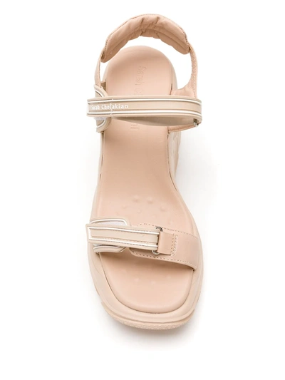 Shop Sarah Chofakian Leather Sarah Comfort Sandal In Neutrals