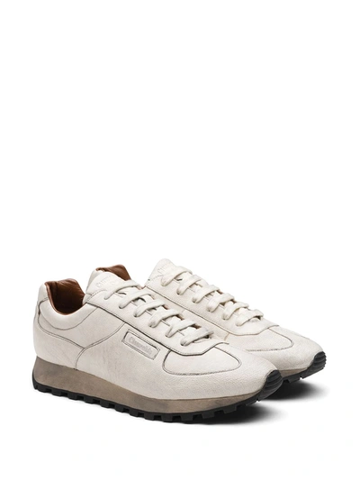 Shop Church's Shanghai 929 Leather Sneakers In White