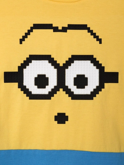 Shop Mostly Heard Rarely Seen 8-bit X Minions Mini-me Mini Goggles 8-bit T-shirt In Yellow