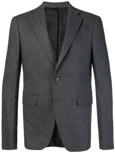 Shop Zadig & Voltaire Classic Fitted Blazer In Grey