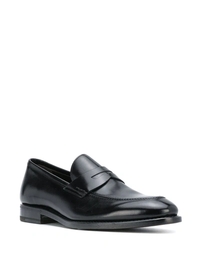 Shop Henderson Baracco Formal Penny Loafers In Black